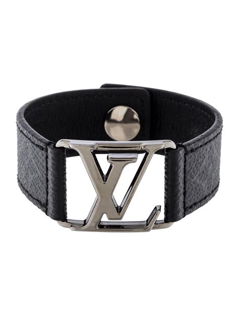 Louis Vuitton leather bracelet men's